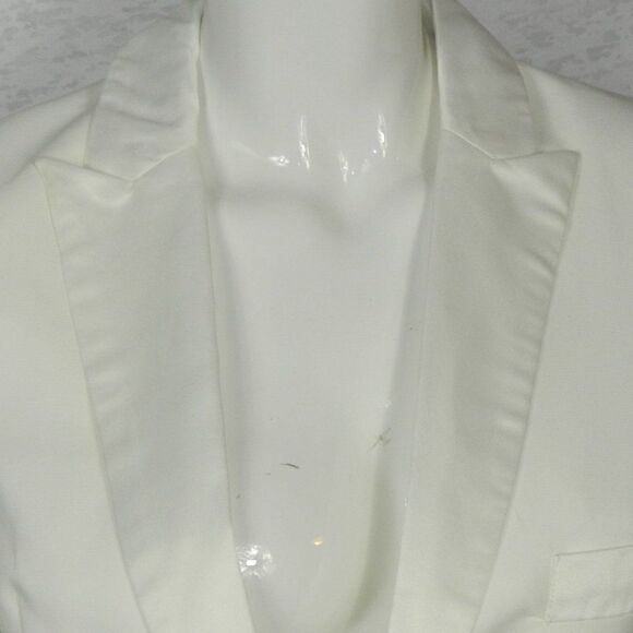 Blessed are the Meek Blazer Size 4 White Tuxedo Oversize Menswear - Picture 9 of 11